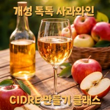 개성 톡톡 사과와인 'CIDRE 만들기 클래스'