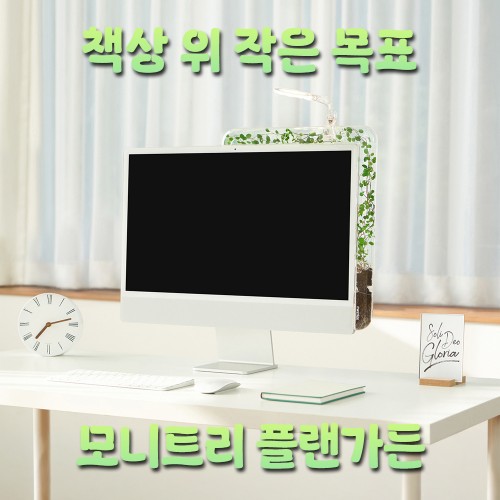 책상 위 작은 목표 ‘모니트리 플랜가든’