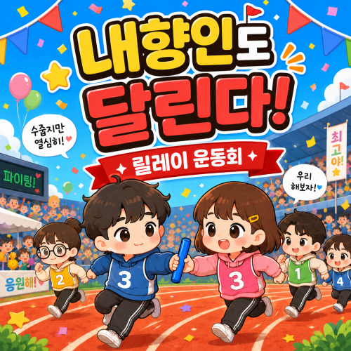 내향인도 달린다! '릴레이 운동회'
